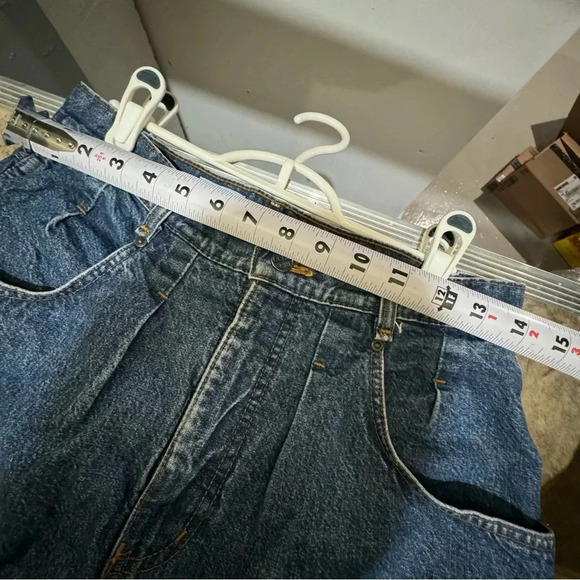 Women’s Vintage 90’s Blue Zone Brand High Waisted Baggy Denim Jeans  No Size Tag - Picture 11 of 16